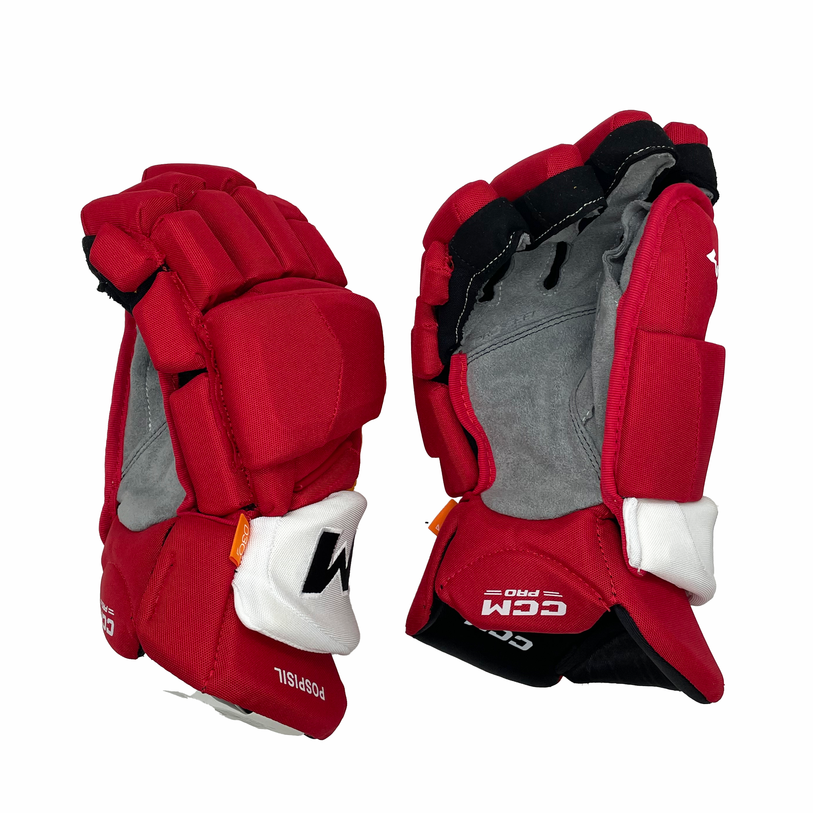 CCM HGJSPP - Gant NHL Pro Stock - Martin Pospisil (Rouge/Jaune/Blanc)